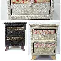 جا پیازی 2 طبقه چرمی در4 رنگ سفید کرم طوسی قهوه ای