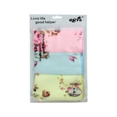 دستمال آشپزخانه اگیس مدل گلدار کد 501 بسته سه عددی