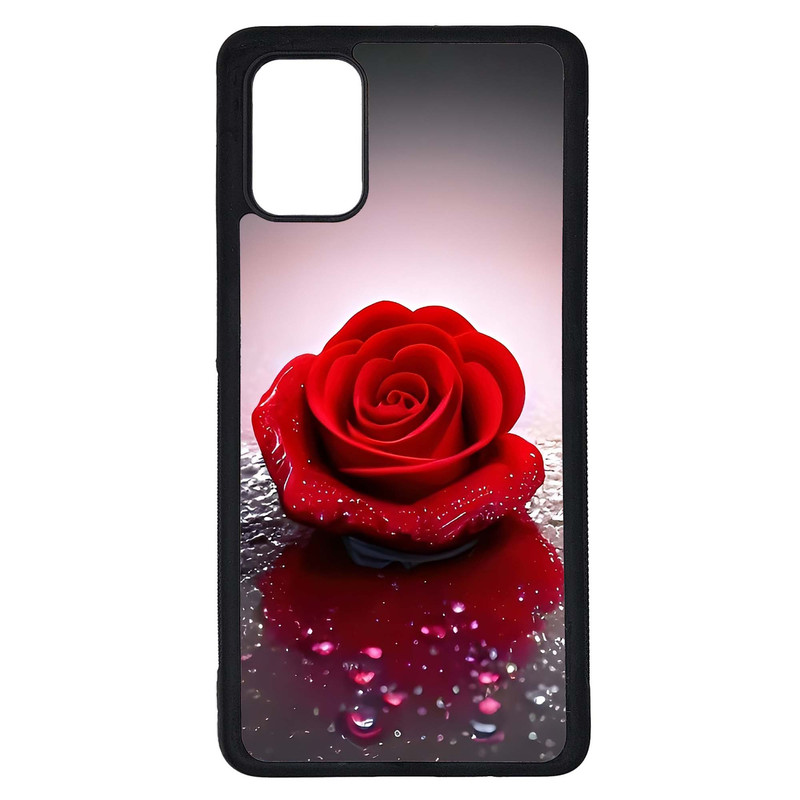 کاور طرح گل رز کد G-024 مناسب برای گوشی موبایل سامسونگ Galaxy A71 | دیجی قاب دونی