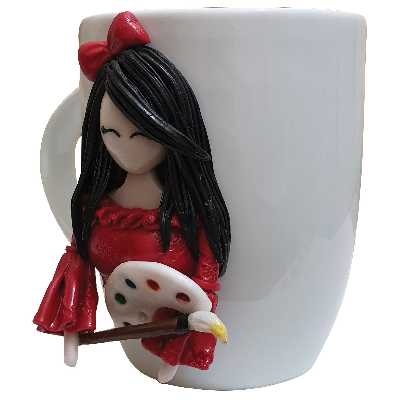 ماگ طرح عروسکی کد T_10004