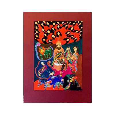 تابلو نقاشی مدل تصویرسازی هزارو یک شب