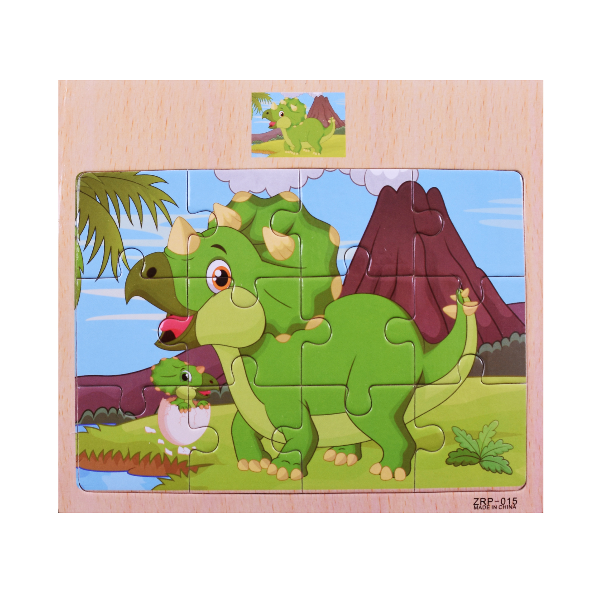 پازل 12 تکه مدل دایناسور کوچک کد zrp-015