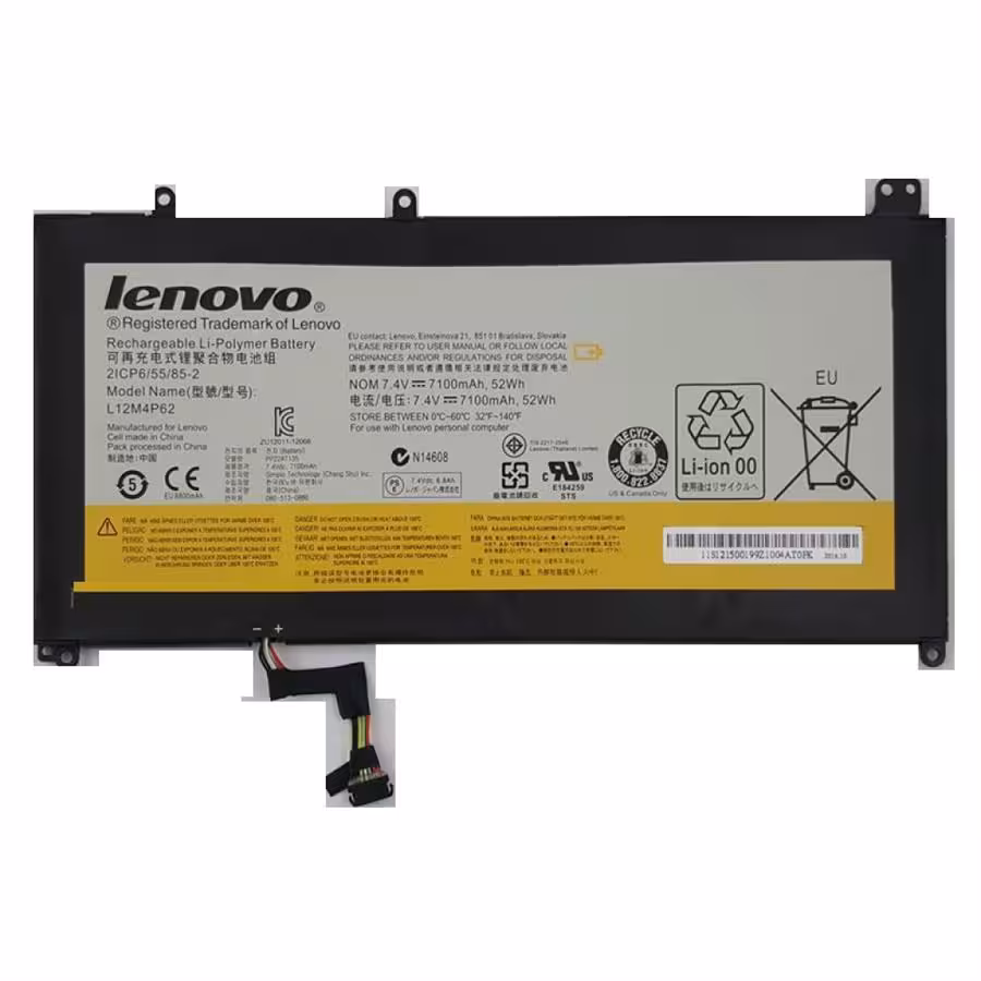 باتری لپ تاپ لنوو مدل L12M4P62 مناسب برای لپ تاپ لنوو IdeaPad U530 داخلی