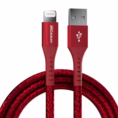 کابل تبدیل USB به لایتنینگ کینگ استار مدل K125i طول 1.2 متر