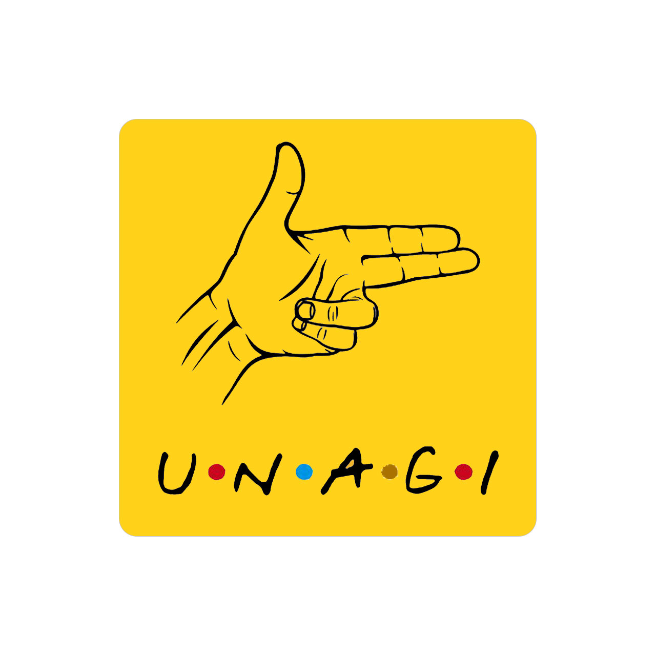 زیر لیوانی طرح فرندز مدل MC1203