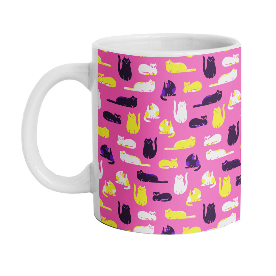 ماگ دارلی طرح گربه فانتزی مدل M647