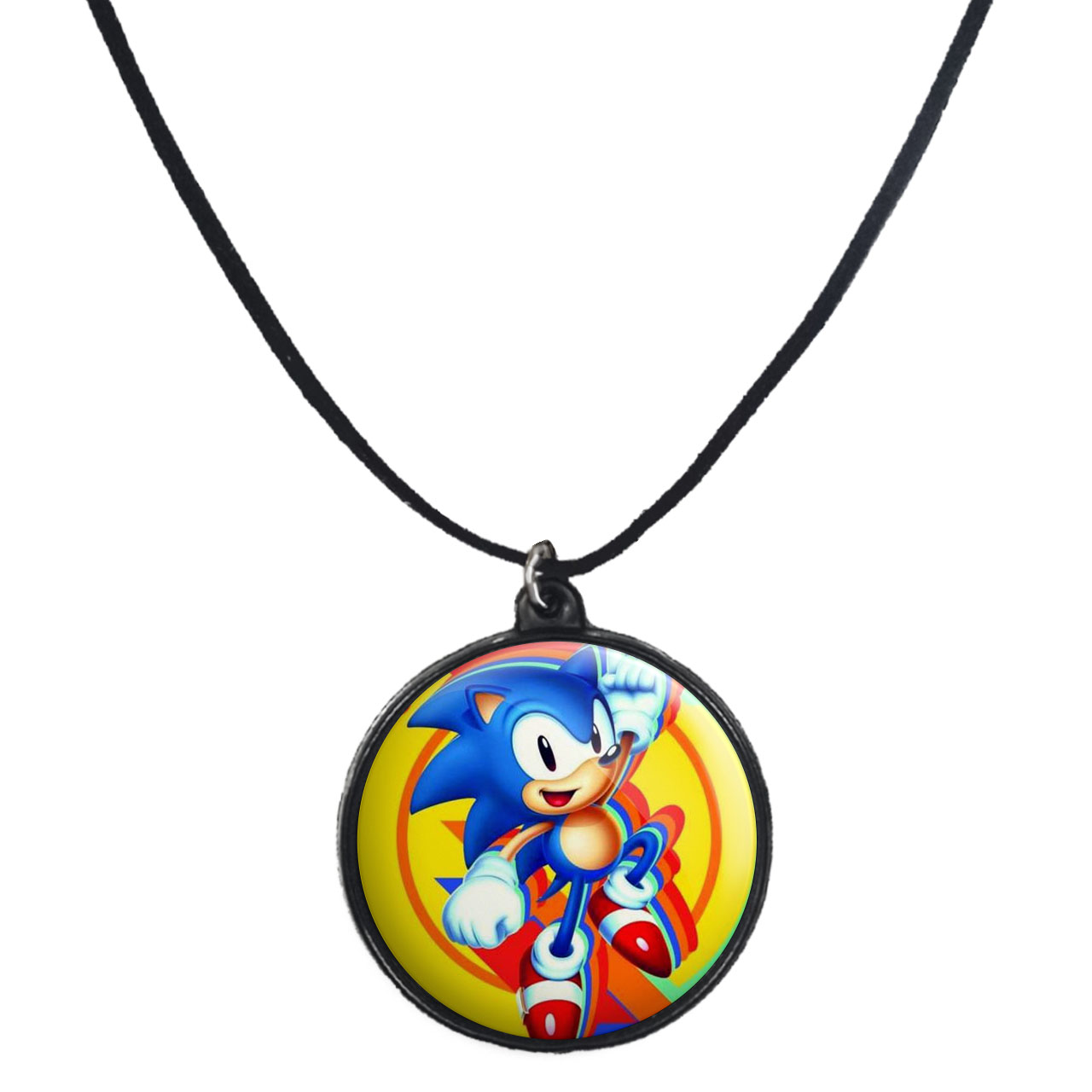 گردنبند پرمانه طرح سونیک کد pmb.2074 مدل دو طرفه