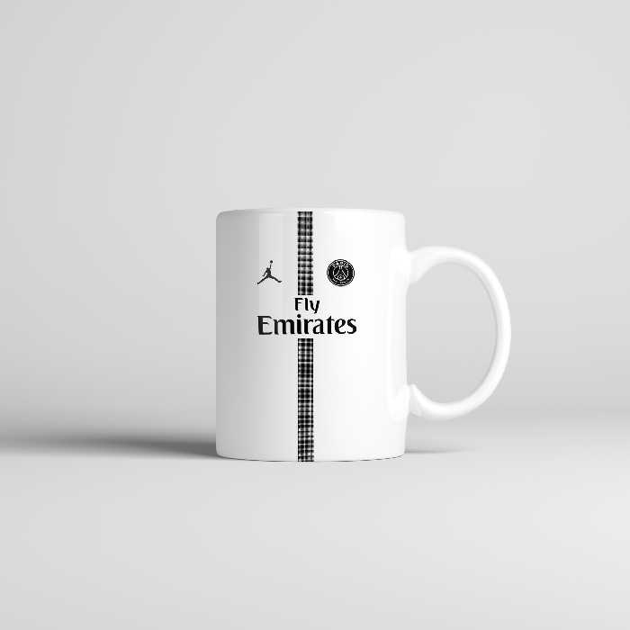 ماگ طرح اسم اهورا مدل پاریس سن ژرمن کد 1007