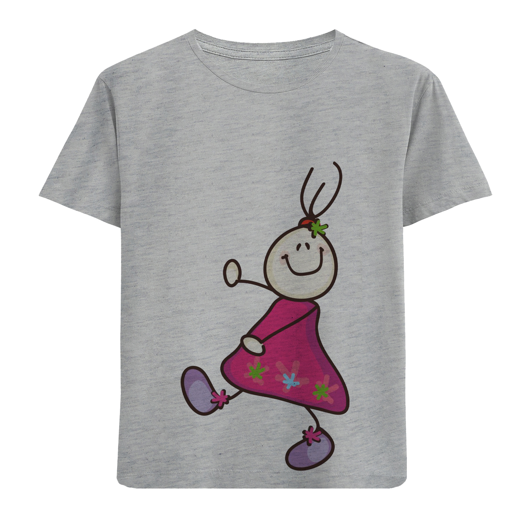 تی شرت آستین کوتاه بچگانه مدل آدمک D116