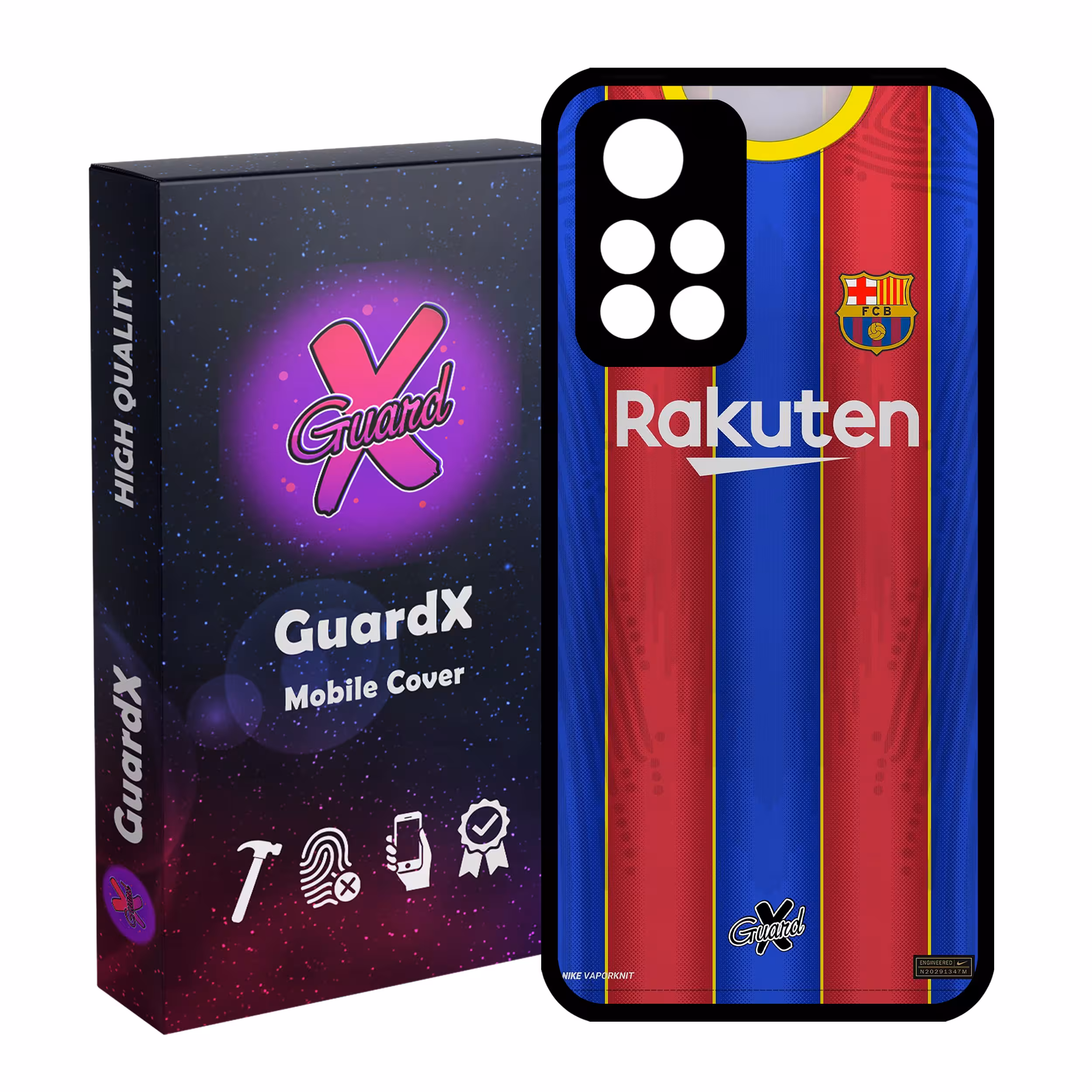 کاور گارد ایکس طرح بارسلونا مدل Glass10228 مناسب برای گوشی موبایل شیائومی Poco M4 Pro 5G/Redmi Note 11T 5G/Redmi Note 11S 5G