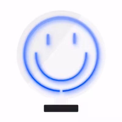 چراغ رومیزی مدل ریموت دار SMILE-GL_BL-GLASS