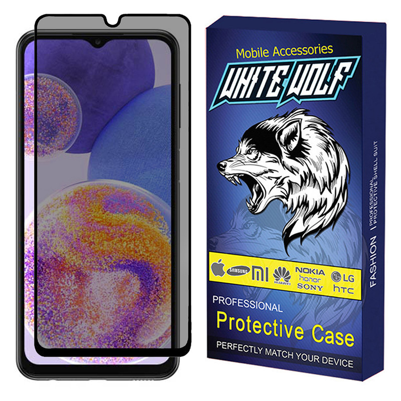 محافظ صفحه نمایش حریم شخصی وایت ولف مدل WGP3 مناسب برای گوشی موبایل سامسونگ  Galaxy A23 | کالا برتری