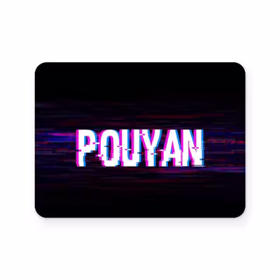 برچسب تاچ پد دسته بازی پلی استیشن 4 ونسونی طرح POUYAN