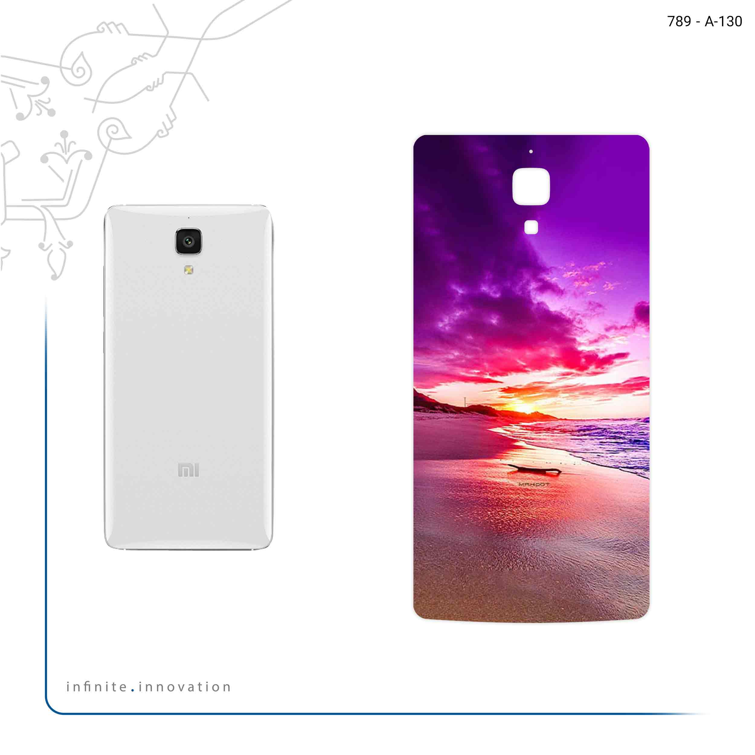 برچسب پوششی ماهوت مدل Sunset مناسب برای گوشی موبایل شیائومی Mi 4