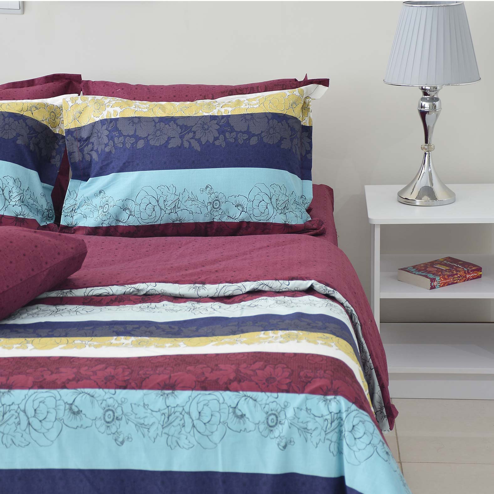 سرویس ملحفه بومرنگ مدل Vita یکنفره 4 تکه