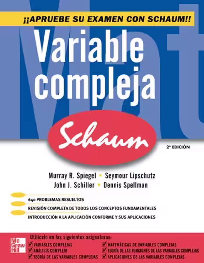 خرید و دانلود نسخه کامل کتاب Variable Compleja