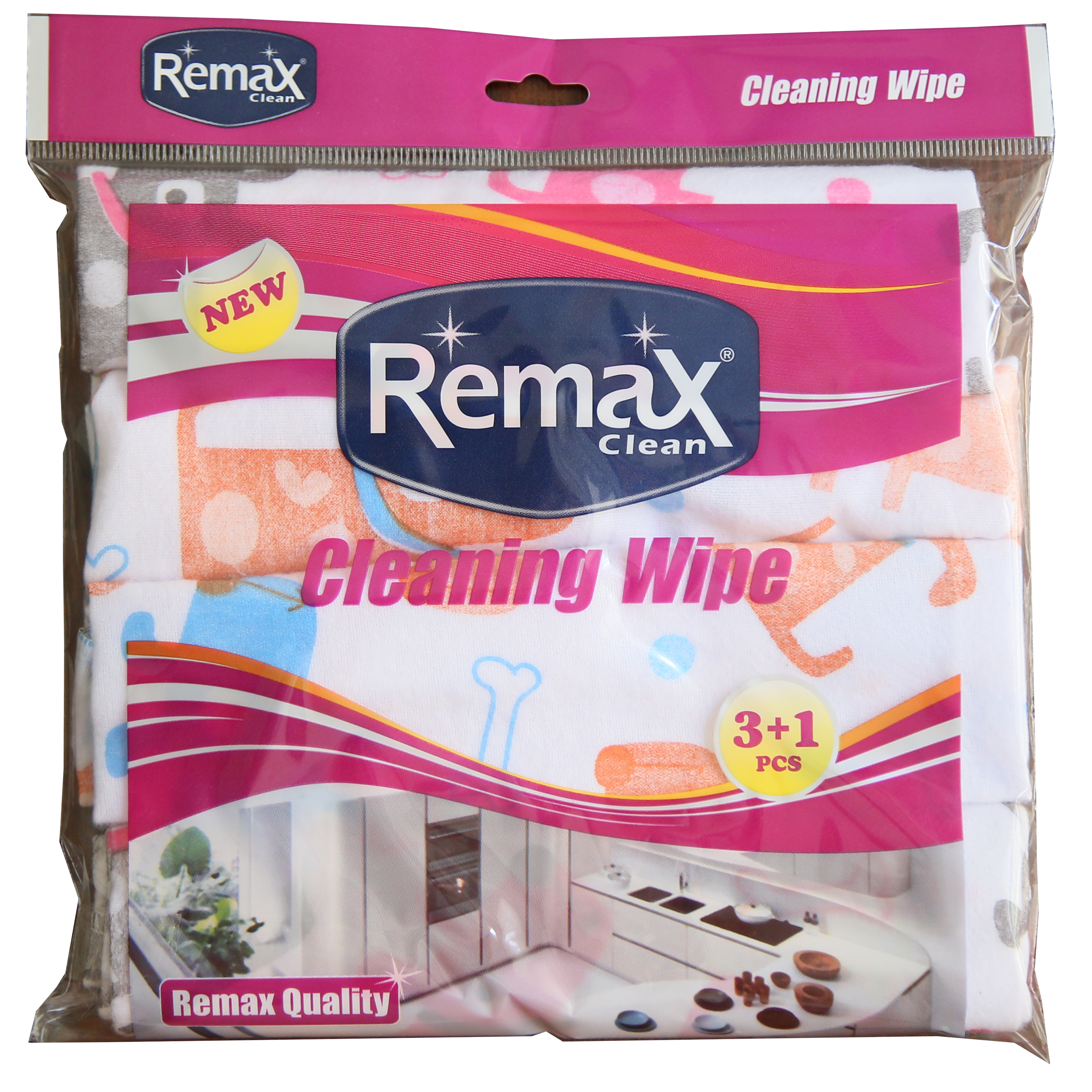 دستمال آشپزخانه ریمکس مدل DOG بسته 4 عددی