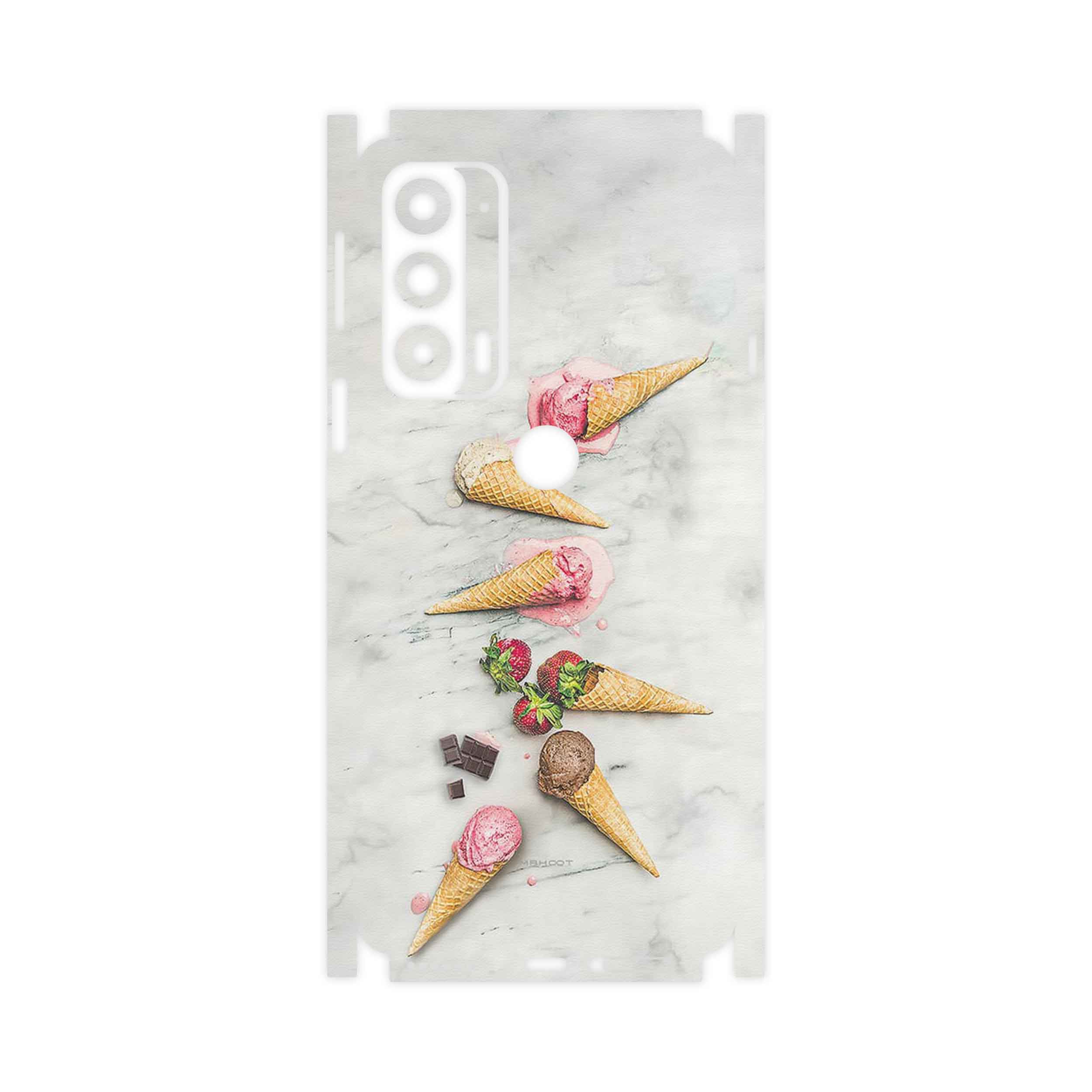 برچسب پوششی ماهوت مدل Funnel_ice_cream-FullSkin مناسب برای گوشی موبایل موتورولا Edge 20