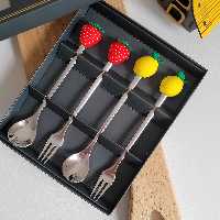 قاشق چنگال سر میوه ای 