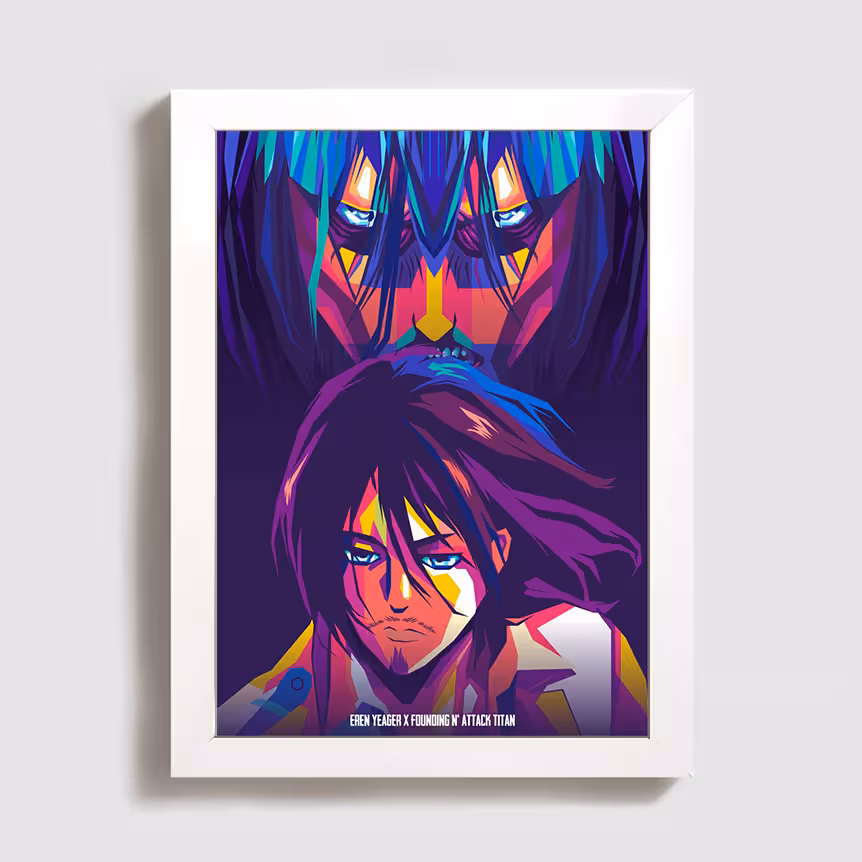 تابلو مدل انیمه اتک آن تایتان ارن یگر Attack On Titan Eren Yeager anime W227