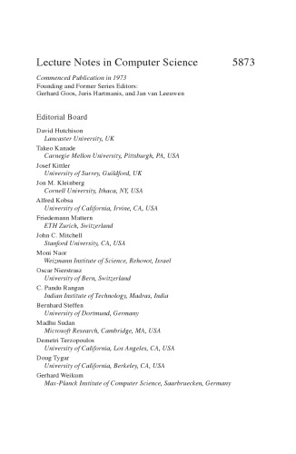 خرید و دانلود نسخه کامل کتاب Stabilization, Safety, and Security of Distributed Systems: 11th International Symposium, SSS 2009, Lyon, France, November 3-6, 2009. Proceedings