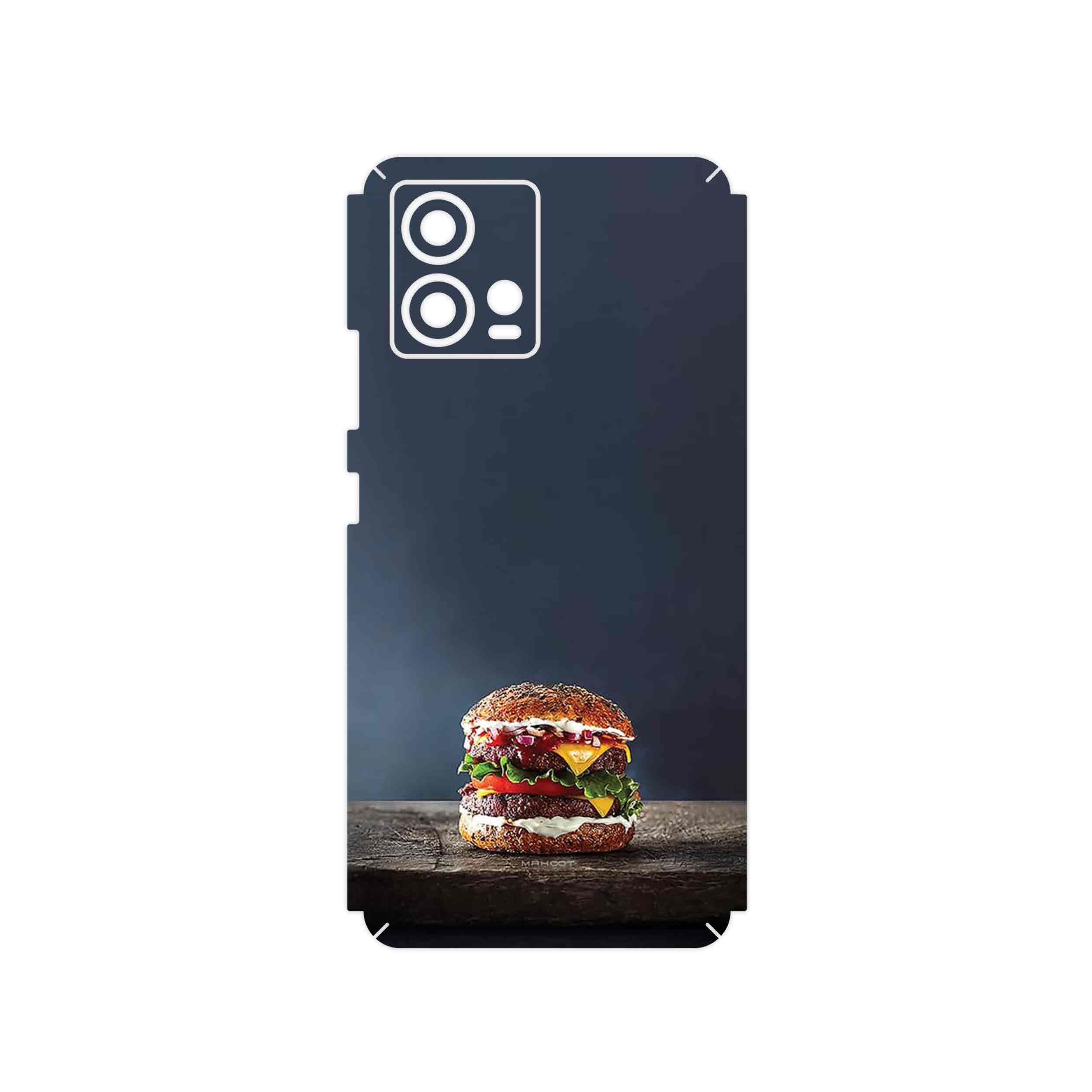 برچسب پوششی ماهوت مدل Hamburger مناسب برای گوشی موبایل موتورولا Edge 30 Fusion