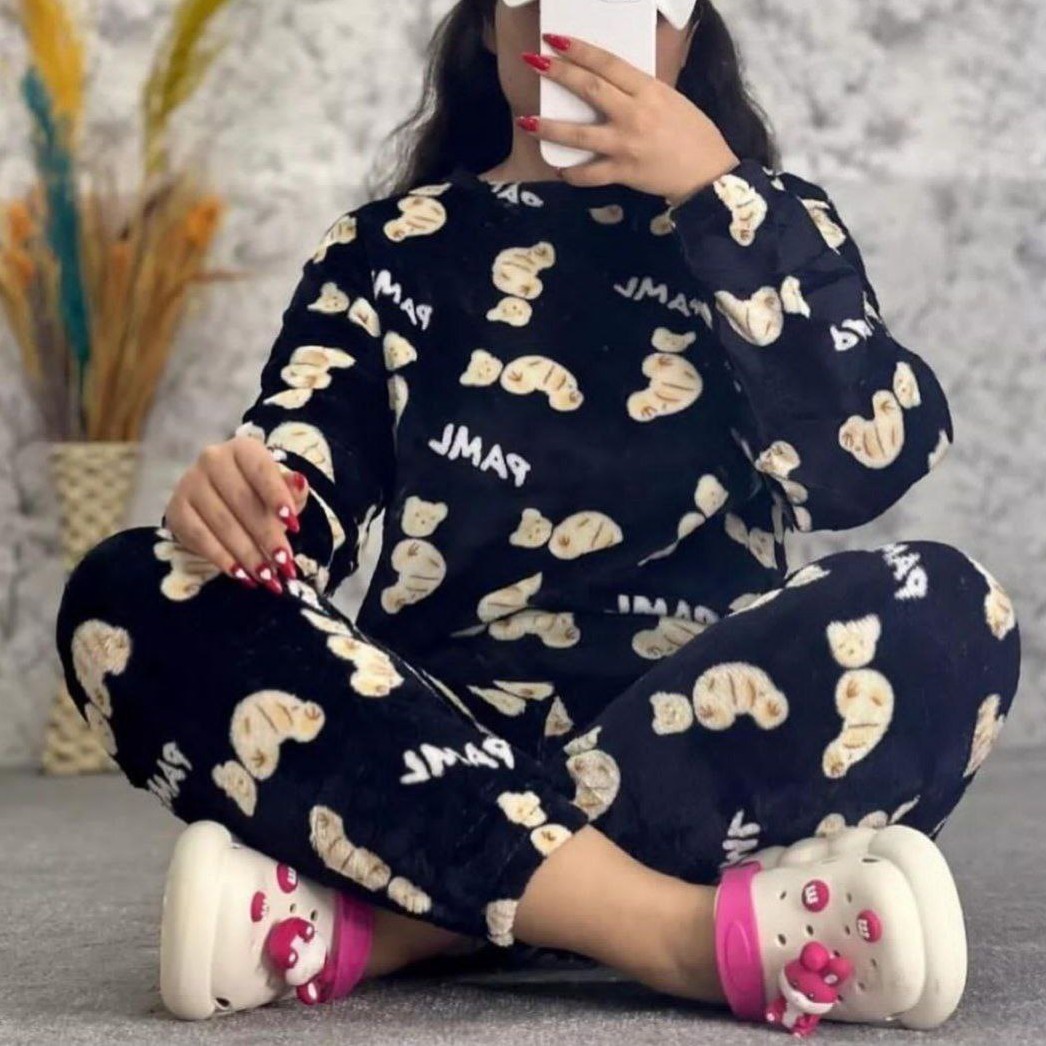 بلوز و شلوار تدی طرحدار