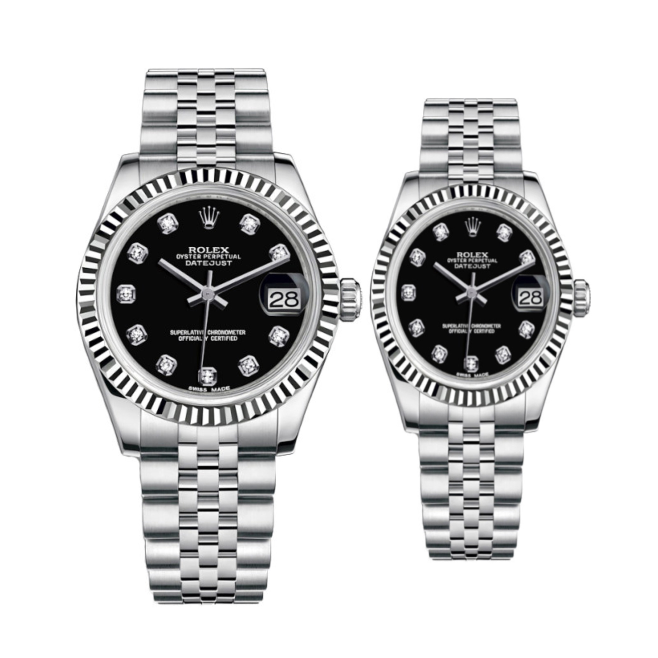 ست ساعت مچی عقربه ای زنانه و مردانه مدل datejust