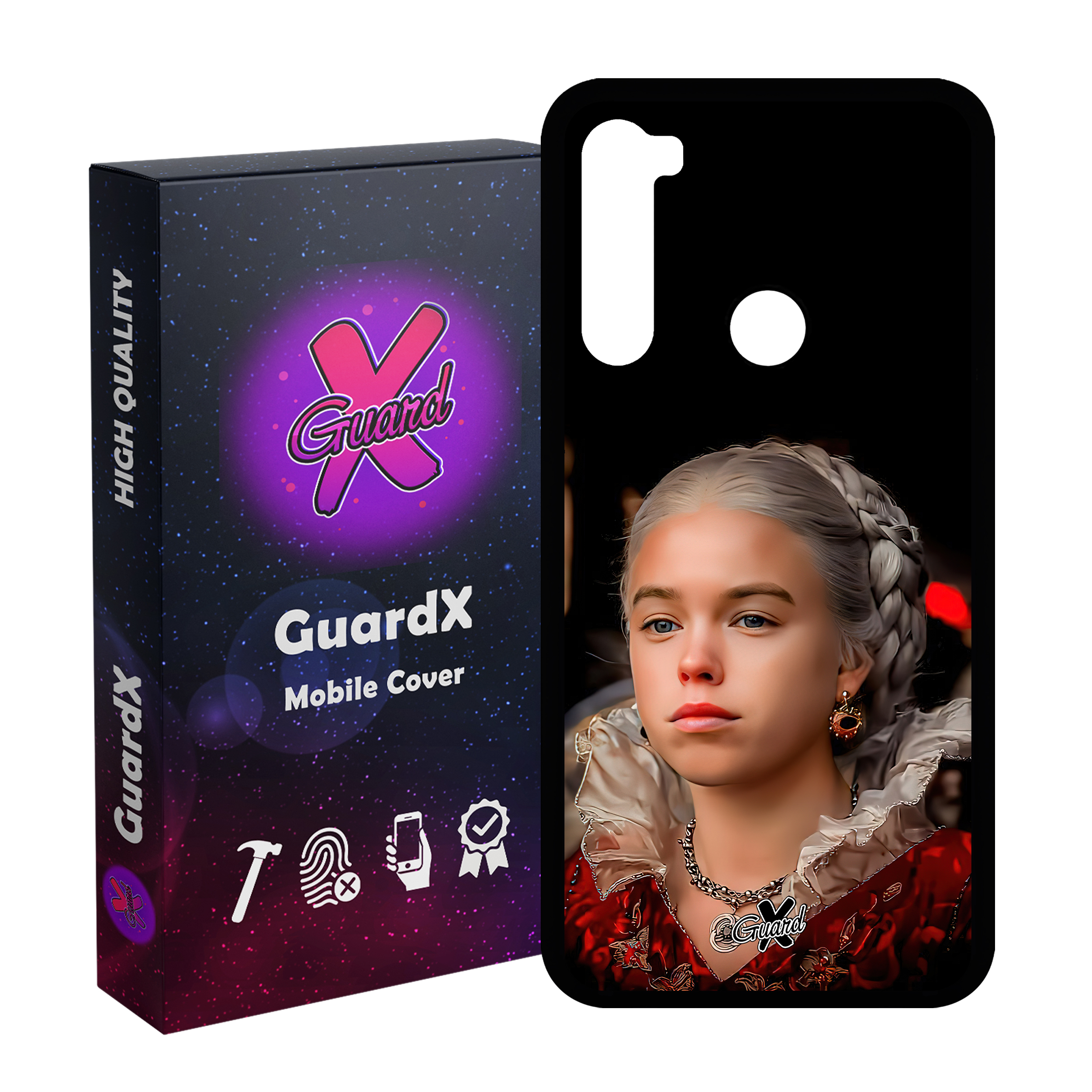 کاور گارد ایکس طرح خاندان اژدها مدل Glass10493 مناسب برای گوشی موبایل شیائومی Redmi Note 8