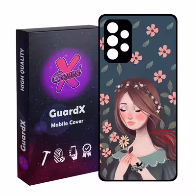 کاور گارد ایکس طرح Girl مدل Glass10332 مناسب برای گوشی موبایل سامسونگ Galaxy A32 4G