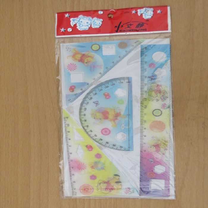 ست خط کش،نقاله و گونیا سه بعدی