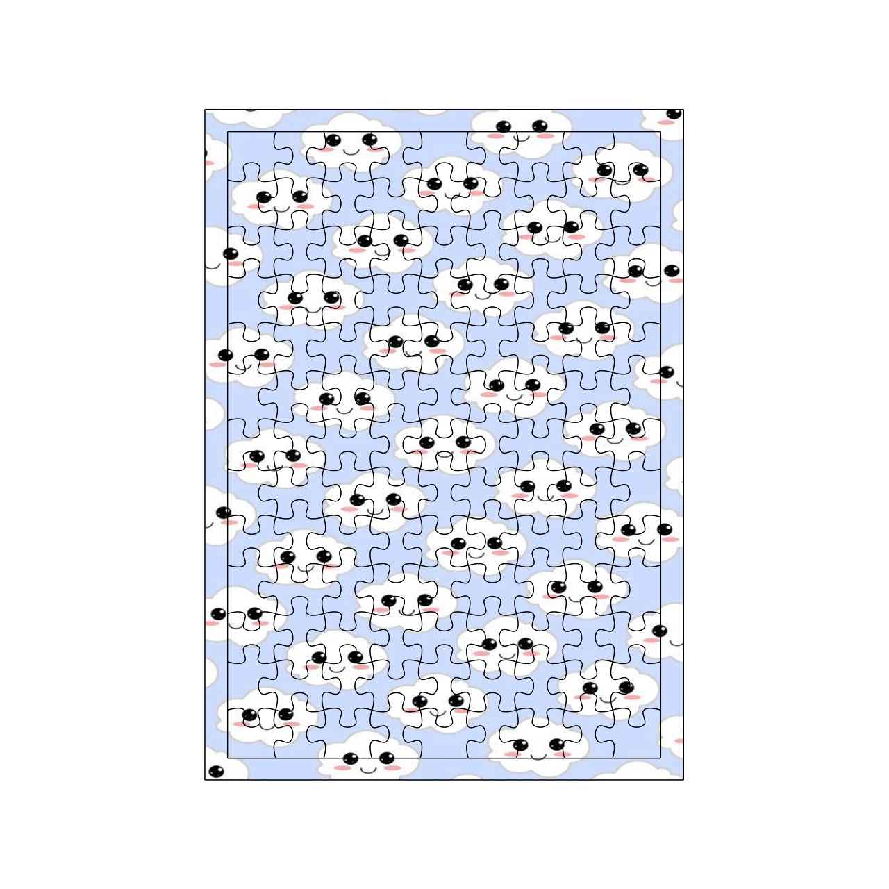پازل 117 تکه مدل ابر کد 649