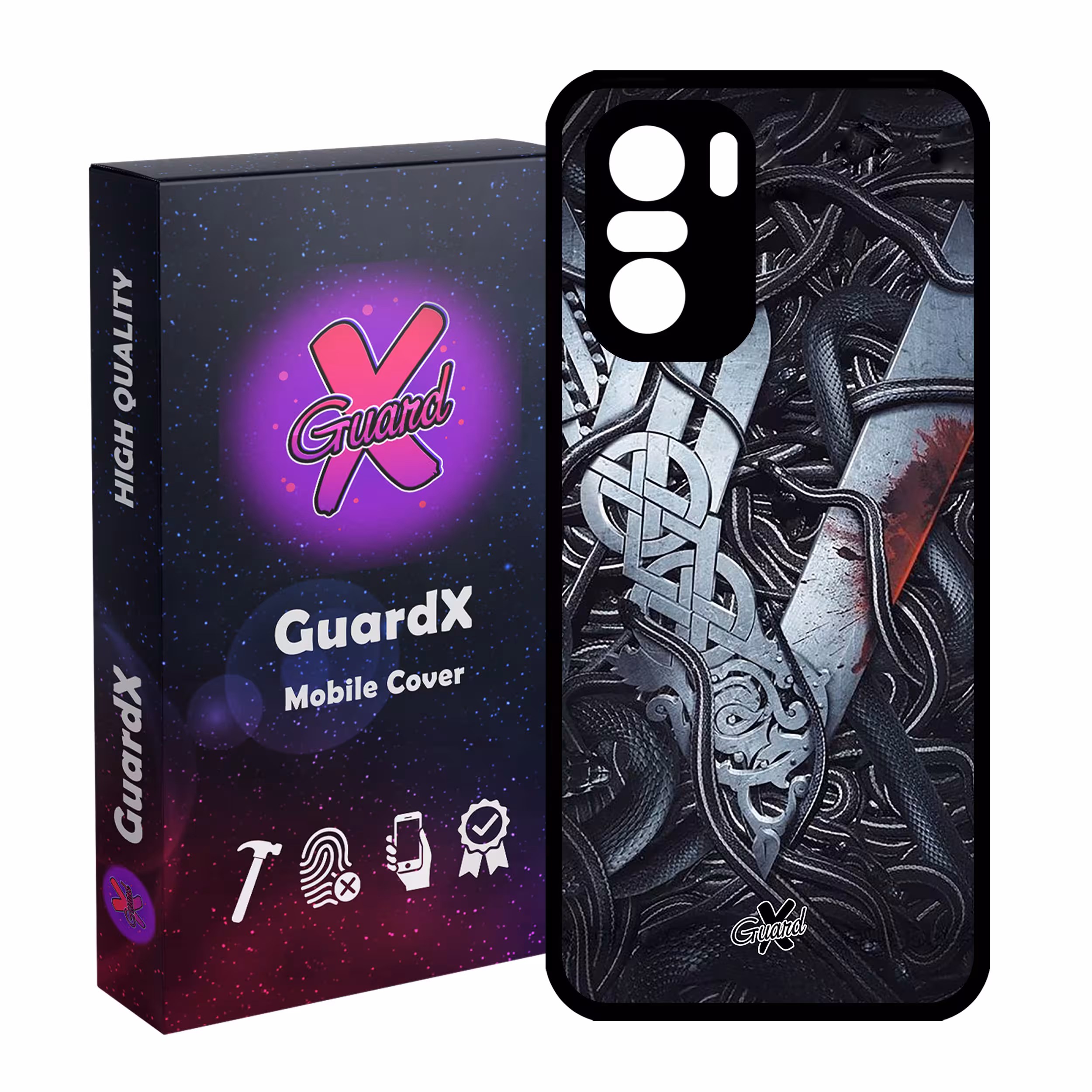 کاور گارد ایکس طرح Vikings مدل Glass10221 مناسب برای گوشی موبایل شیائومی Poco F3/MI 11X/MI 11X Pro/Redmi K40/K40 Pro