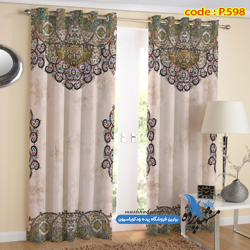 پرده پانچ طرح اسلیمی کد p-598