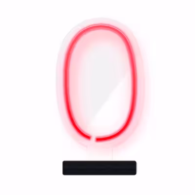 چراغ رومیزی ریموت دار مدل ZERO-GL_RD-GLASS