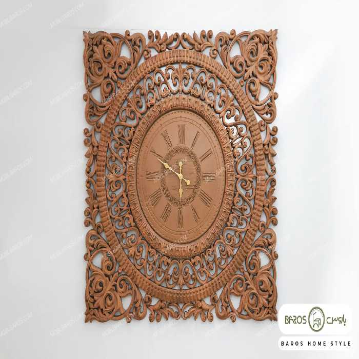 ساعت دیواری منبتی هلیسا کد 2