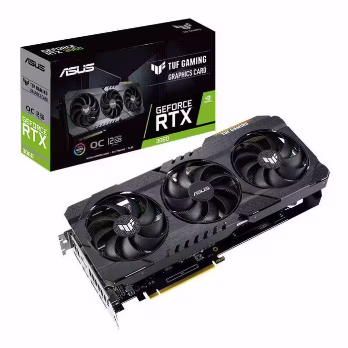 خرید کارت گرافیک ایسوس Graphics ASUS TUF RTX 3060 12G GAMING با بهترین قیمت