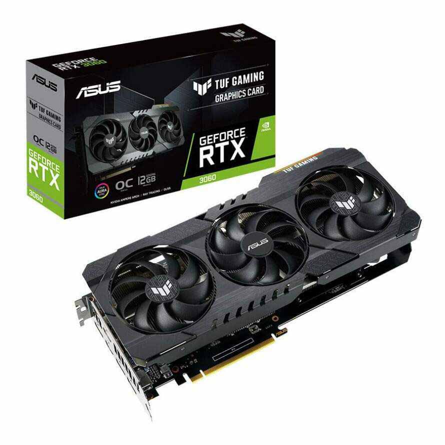 خرید کارت گرافیک ایسوس Graphics ASUS TUF RTX 3060 12G GAMING با بهترین قیمت