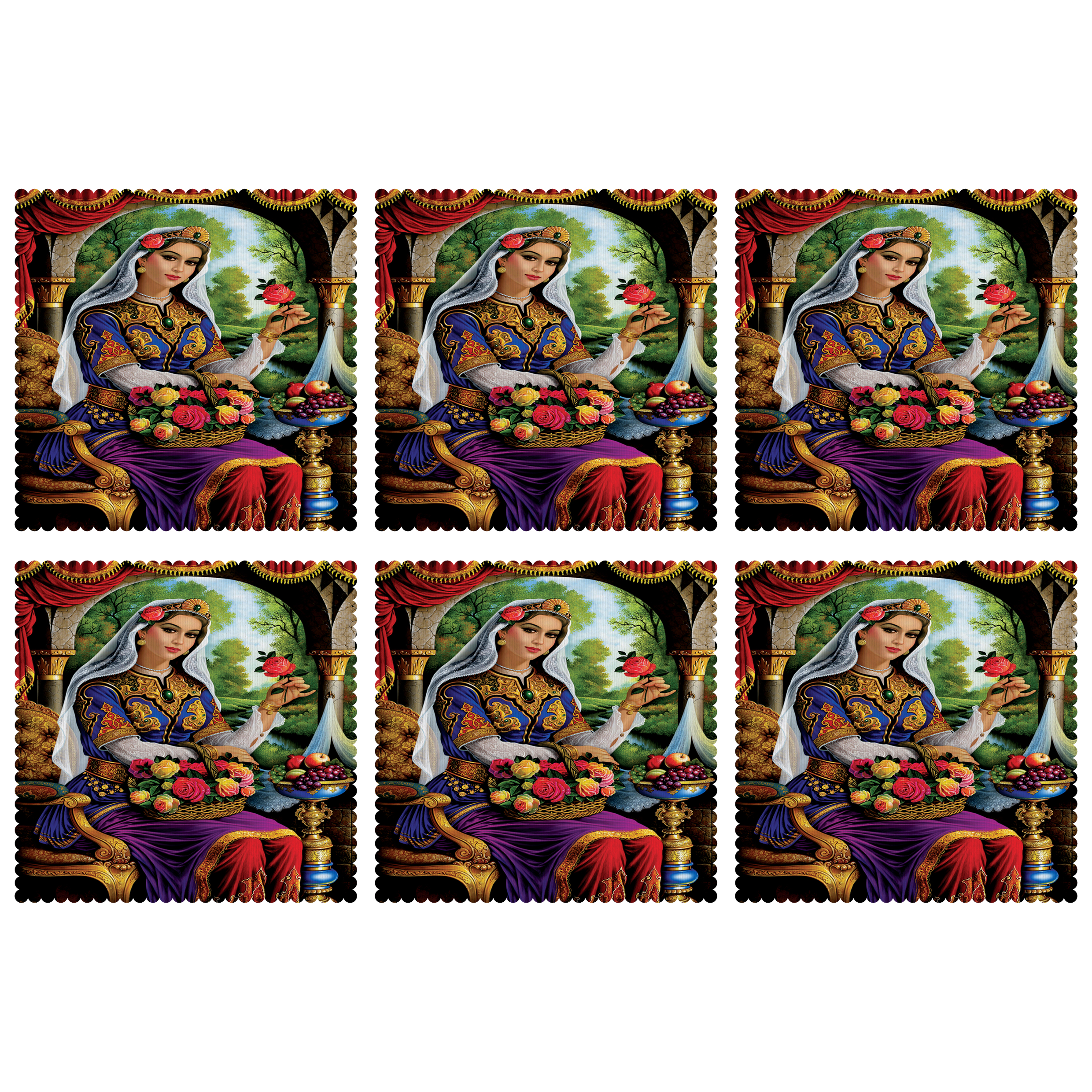 زیربشقابی مدل U1-42328 بسته 6 عددی