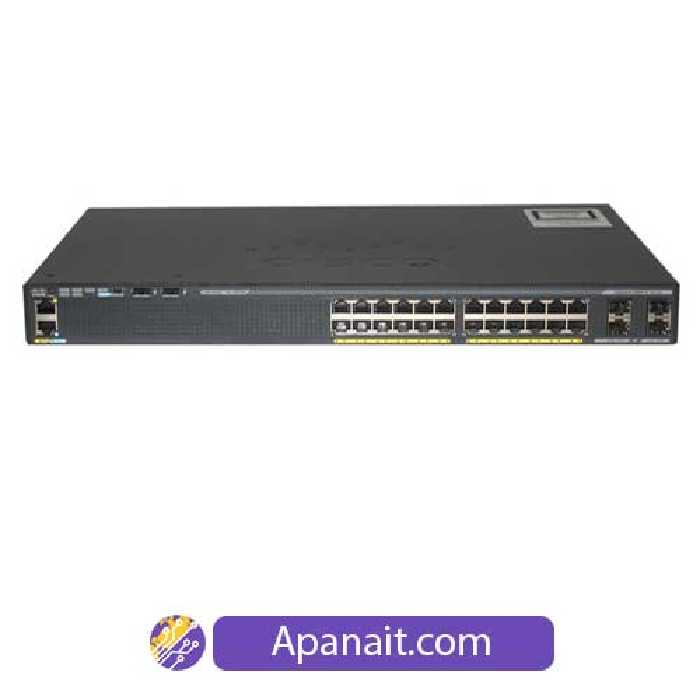 سوئیچ شبکه سیسکو 24 پورت WS-C2960X-24TS-L