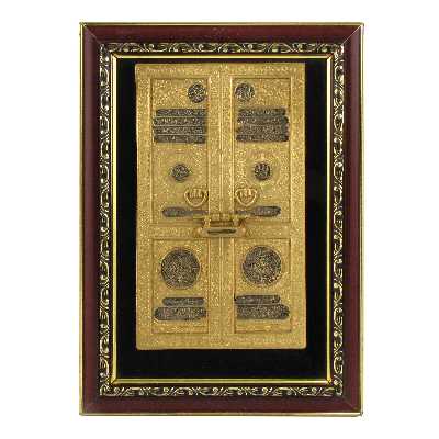 تابلو مدل مذهبی طرح درب‌ خانه‌ خدا