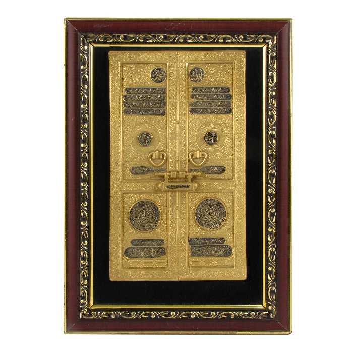 تابلو مدل مذهبی طرح درب‌ خانه‌ خدا