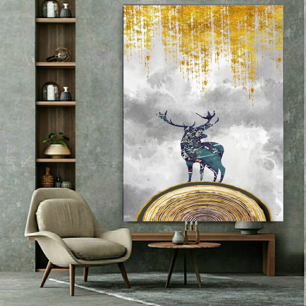 تابلو بوم طرح مدرن گوزن کد PB1210