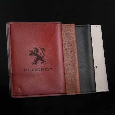 کیف مدارک چرم یلسان مدل PEUGEOT کد KM-200-01-GS