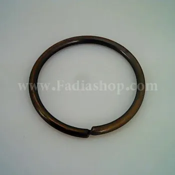 حلقه گرد 4.5 سانت زرد قلم