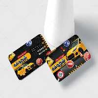 طرح لایه باز برای کارت ویزیت آموزشگاه رانندگی | گرافیک با طعم تربچه