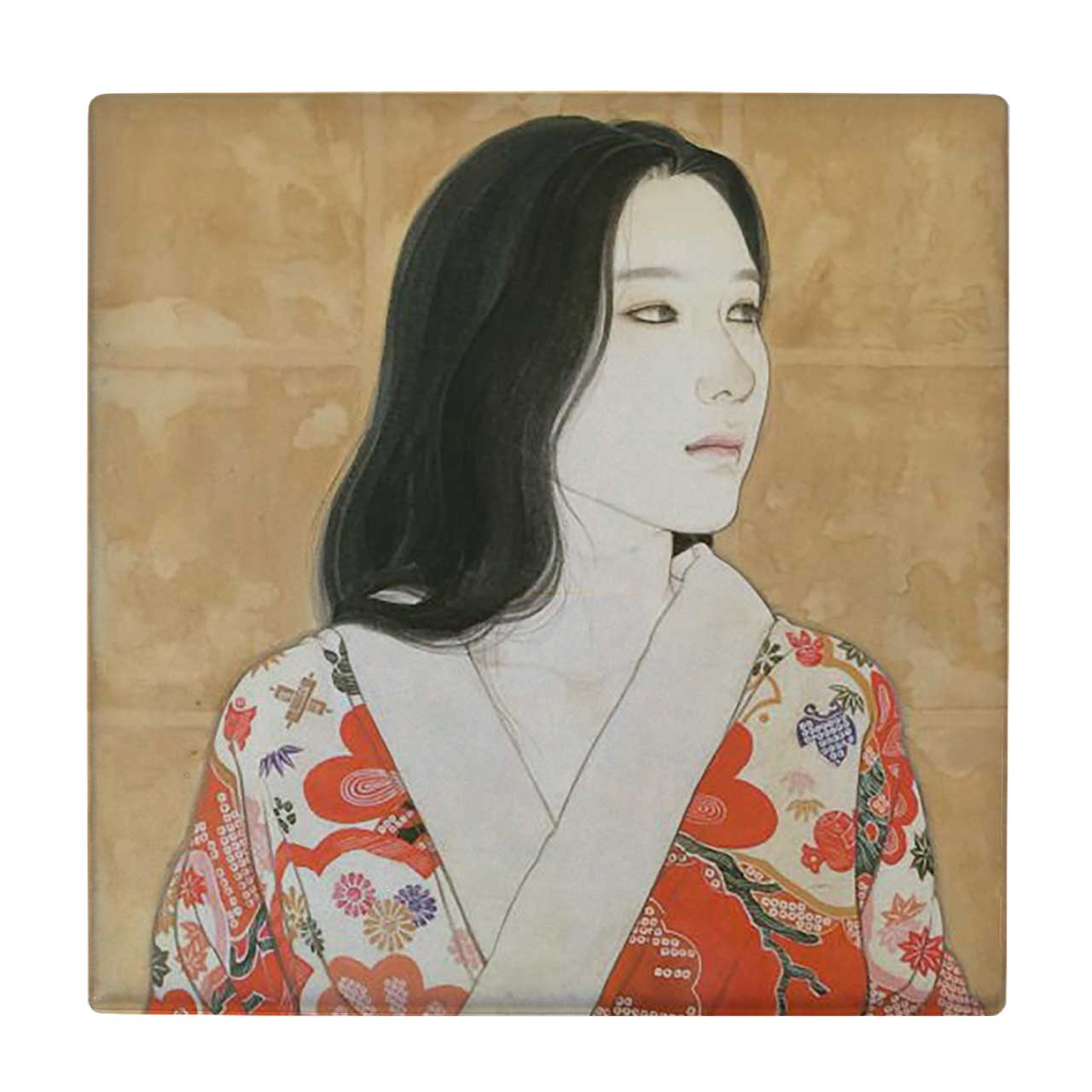  کاشی کارنیلا طرح پرتره بانوی ژاپنی کد wkk1924