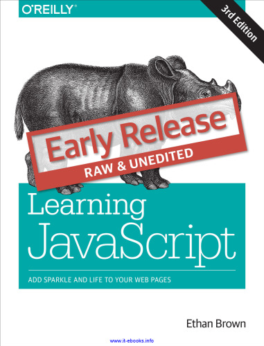 خرید و دانلود نسخه کامل کتاب Learning JavaScript, 3rd Edition: Add Sparkle and Life to Your Web Pages
