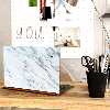 استیکر لپ تاپ توییجین و موییجین طرح Marble کد 24 مناسب برای لپ تاپ 15.6 اینچ به همراه برچسب حروف فارسی کیبورد 