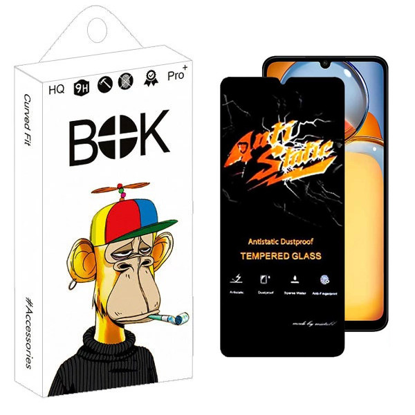 محافظ صفحه نمایش بوک مدل Carbon Antistatic مناسب برای گوشی موبایل شیائومی Redmi 13C 5G | کالا برتری